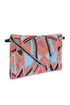 Buy_Nazaakat By Samara Singh_Multi Color Beads Geometric Embellished Flap Bag _at_Aza_Fashions
