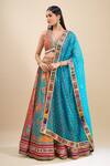 Buy Samyukta Singhania Blue Silk, Organza Mirrors, Pearls, Sequins, Zari, Embroidery Work Lehenga Set at Aza Fashions Buy_Samyukta Singhania_Blue Silk, Organza Mirrors, Pearls, Sequins, Zari, Embroidery Work Lehenga Set _at_Aza_Fashions