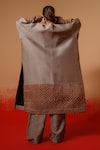 Shop_Stoique_Gray Silk Petal Mysore Pant _at_Aza_Fashions
