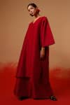 Buy_Stoique_Red Silk Flow Pant 