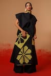 Shop_Stoique_Black Cotton High Neck Ember Top _Online_at_Aza_Fashions