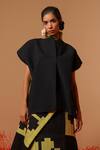 Buy_Stoique_Black Cotton Ember Floral Pattern Skirt _Online_at_Aza_Fashions