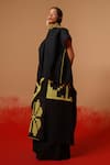 Shop_Stoique_Black Cotton Ember Floral Pattern Skirt _Online_at_Aza_Fashions