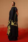 Stoique_Black Silk Root Mysore Pant _Online_at_Aza_Fashions