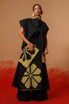 Buy_Stoique_Black Silk Root Mysore Pant _at_Aza_Fashions