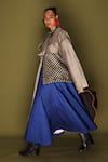 Shop_Stoique_Blue Silk Embroidery Loom Skirt _Online_at_Aza_Fashions