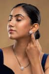 Buy_Sica Jewellery_Black Pearls, Stones 925 Silver Paris Mangalsutra And Earrings Set _at_Aza_Fashions