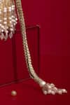 Shop_Amyra_Beige Beads, Embroidery, Pearls, Tassels, Vivaah Embellished Mini Potli - _Online_at_Aza_Fashions