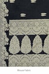 Buy_Naintara Bajaj_Black Silk, Brocade Zari Sweetheart Neck Flower Woven Saree With Blouse 
