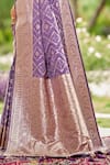 Buy Naintara Bajaj Purple Brocade, Silk Zari, Embroidery Square Blossom Pattern Saree With Blouse Online at Aza Fashions Buy_Naintara Bajaj_Purple Brocade, Silk Zari, Embroidery Square Blossom Pattern Saree With Blouse _Online_at_Aza_Fashions