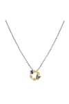 Shop_Sica Jewellery_Blue 925 Silver Queen Mangalsutra _at_Aza_Fashions