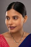 Buy_Sica Jewellery_White 925 Silver Marquise Mangalsutra _at_Aza_Fashions