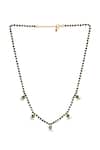 Shop_Sica Jewellery_Green 925 Silver Sumana Mangalsutra _at_Aza_Fashions