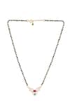 Shop_Sica Jewellery_Red 925 Silver Prerna Mangalsutra _at_Aza_Fashions