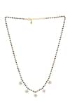 Shop_Sica Jewellery_White 925 Silver Lavender Mangalsutra _at_Aza_Fashions