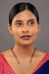 Buy_Sica Jewellery_White 925 Silver Viren Double Line Mangalsutra _at_Aza_Fashions