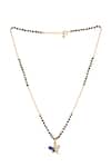 Shop_Sica Jewellery_Blue 925 Silver Pravaneh Mangalsutra _at_Aza_Fashions
