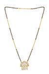 Shop_Sica Jewellery_White 925 Silver Rani Mangalsutra _at_Aza_Fashions