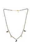 Shop_Sica Jewellery_Blue 925 Silver Nivara Enamelled Butterfly Mangalsutra _at_Aza_Fashions