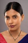Buy_Sica Jewellery_Blue 925 Silver Nivara Enamelled Butterfly Mangalsutra _at_Aza_Fashions
