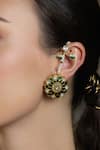 Shop_Joules By Radhika_Gold Plated Pearls, Stones, Beads Mughal Charm Kundan Earrings _at_Aza_Fashions