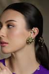 Buy_Joules By Radhika_Gold Plated Pearls, Stones, Beads Mughal Charm Kundan Earrings _at_Aza_Fashions