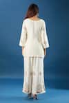 Shop_Samyukta Singhania_Cream Silk, Organza Zari, Sequins, Pearls, Embroidery Round Butti Kurta Set _at_Aza_Fashions