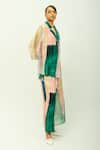 OFRIDA_Green Bemberg, Muslin Twilight Hand Painted Print Pant _Online_at_Aza_Fashions