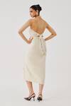 Shop_Aroka_Off White Poplin Serenity Skirt _at_Aza_Fashions