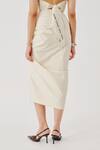 Buy_Aroka_Off White Poplin Serenity Skirt _Online_at_Aza_Fashions