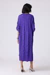 Shop_Scarlet Sage_Purple Polyester Split V-neck Jolene Dress _at_Aza_Fashions