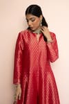 Buy_Safaa_Fuchsia Vegan Silk Zari, Gota Patti, Embroidery Geeton Ka Gulzaar Anarkali Set 