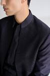 Shop_Dhruv Vaish_Purple Silk Embroidery Front Open Sherwani Set _Online_at_Aza_Fashions