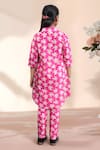 Shop_Samyukta Singhania_Pink Floral Print Kurta With Pant _at_Aza_Fashions