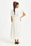 Shop_Jodi_White Cotton Applique, Embroidery Collared Karbi Handloom Shirt _at_Aza_Fashions