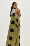 Shop_Jodi_Green Chanderi Round Neck Kuro Dress _at_Aza_Fashions