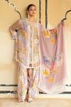 Rainas Lavender Organza, Cambric Lace, Kutch Whispers Printed Kurta Salwar Set at Aza Fashions Rainas_Lavender Organza, Cambric Lace, Kutch Whispers Printed Kurta Salwar Set _at_Aza_Fashions