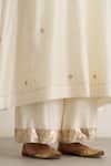 Buy_Vaaya_Ivory Silk, Silk, Gota Patti, Embroidery, Kurta With Pant 