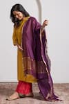Shop_Vaaya_Purple Chanderi Zari Dupatta _at_Aza_Fashions