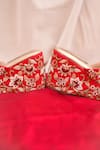 Shop_Around Always_Red Pearls, Embroidery, Zari, Sequins Naina And Zardozi Wedges _Online_at_Aza_Fashions