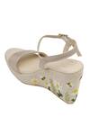 Buy_NR By Nidhi Rathi_Gold Embroidery Floral Jute Wedge Heels _Online_at_Aza_Fashions