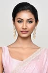 Buy_Our Purple Studio_Gold Plated Stones, Pearls Kundan And Embellished Drop Earrings _Online_at_Aza_Fashions