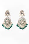 Our Purple Studio_Gold Plated Stones, Pearls, Beads Kundan And Embellished Drop Earrings _Online_at_Aza_Fashions