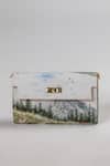 Shop_The Garnish Company_White Scarperia Mountain Landscape Print Wallet Sling _at_Aza_Fashions