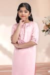 Samyukta Singhania_Pink Shantoon Embroidery Tunic With Pant _Online_at_Aza_Fashions