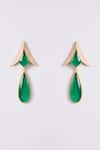 Auraa Trends_Gold Plated Stones, Crystals, Green And Kundan Necklace Set _Online_at_Aza_Fashions