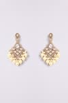 Auraa Trends_Gold Plated Pearls, Stones Kundan Polki And Necklace Set _Online_at_Aza_Fashions