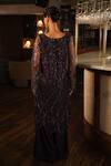 Shop_Esha L Amin_Purple Georgette Plain Pant _at_Aza_Fashions
