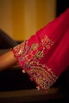 Buy_Hirika & Dhruti_Pink Silk, Organza Embroidery, Stones, Tikki Zardosi Kalli Kurta And Dhoti Set _Online_at_Aza_Fashions