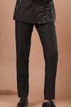 Ahi Clothing_Black Sequins, Embroidery, Stones Jodhpuri And Pant Set _Online_at_Aza_Fashions